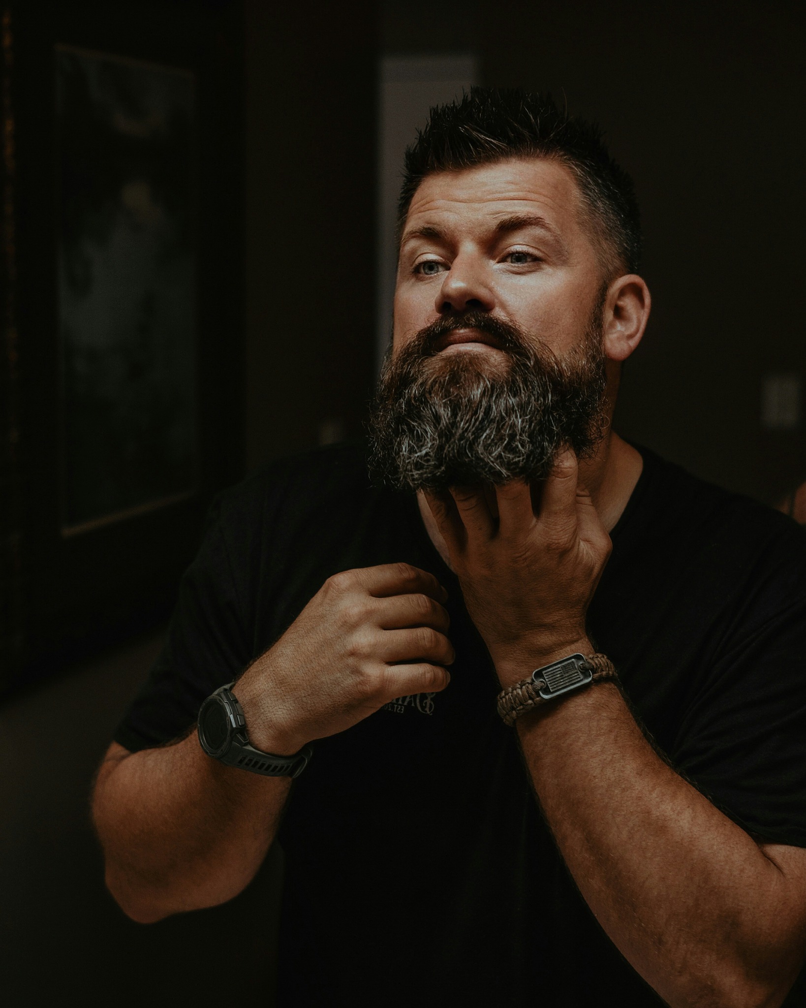 Bearded man portrait