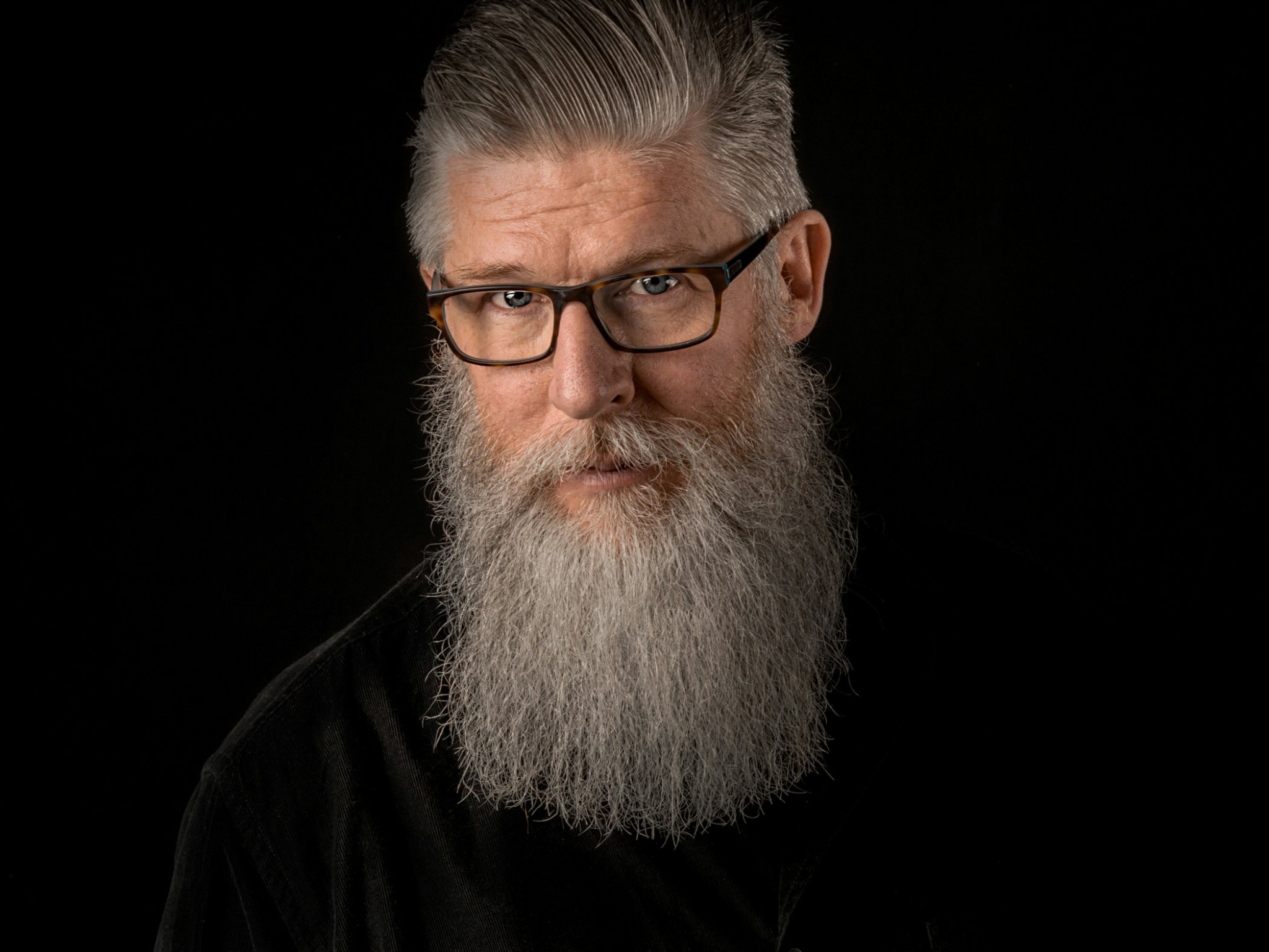 Bearded man portrait for Anchor Beard